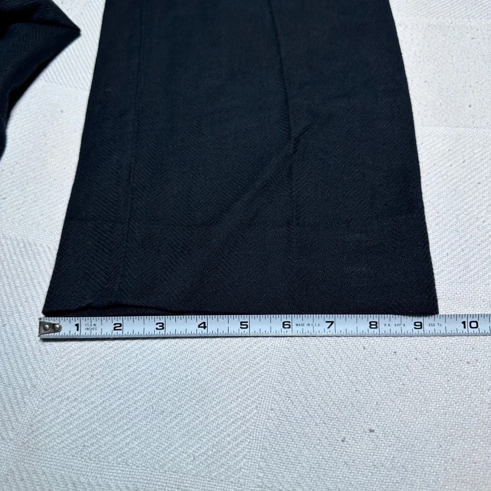 NEW Banana Republic Relaxed Wide Leg Pant 34x32 Pleated Linen Cotton Herringbone